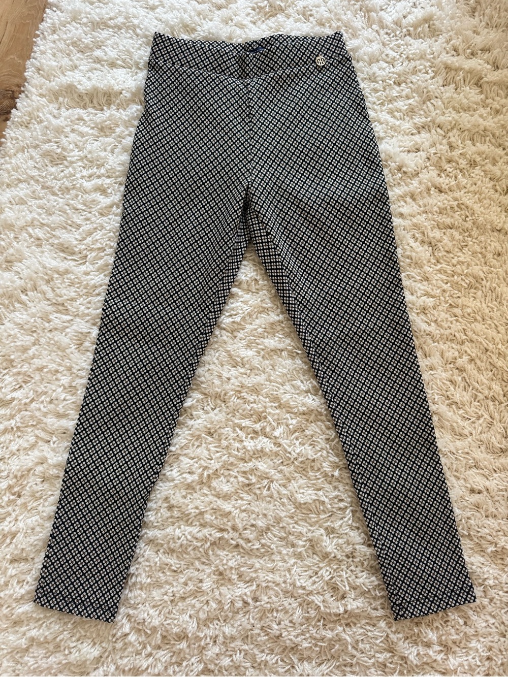 Tommy Hilfiger Black & White Geo Print Trousers